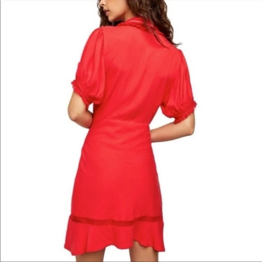 Free People Warm Glow Minidress in Cherry Crush
